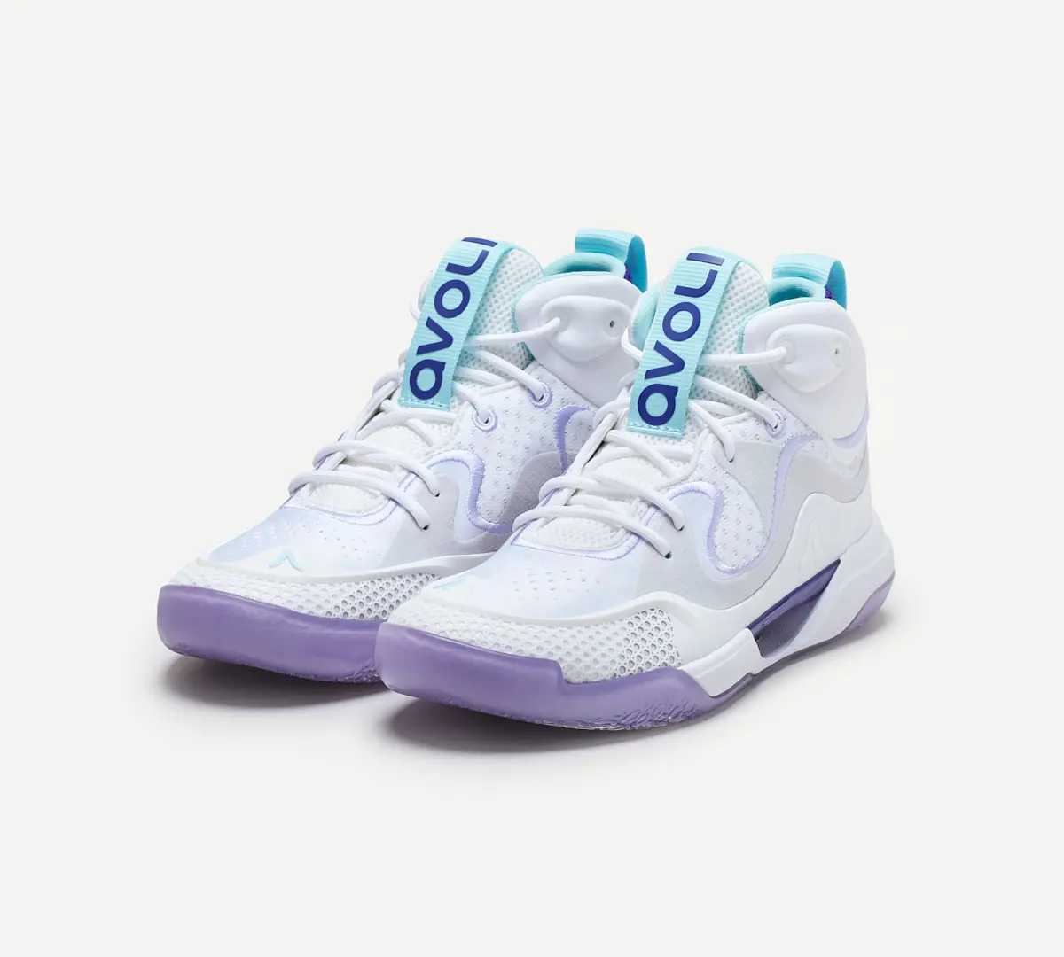 Avoli Mid White Purple Heather - Image 13